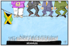 Cartoon: Neuwahlen (small) by Kostas Koufogiorgos tagged karikatur,koufogiorgos,illustration,cartoon,jamaika,neuwahlen,drahtseilakt,merkel,cdu,csu,union,fdp,gruene