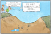 Cartoon: Niedrigwasser (small) by Kostas Koufogiorgos tagged karikatur,koufogiorgos,illustration,cartoon,niedrigwasser,fluss,hitze,welle,dürre,wetter,klima,paar,unterhaltung,spiel