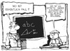 Cartoon: NSU-Prozess (small) by Kostas Koufogiorgos tagged nsu,prozess,zschäpe,schülerzeitung,los,platzvergabe,schule,schüler,lehrer,presse,karikatur,koufogiorgos,rechtsextremismus