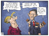 Cartoon: Obama hört auf Merkel (small) by Kostas Koufogiorgos tagged karikatur,koufogiorgos,illustration,cartoon,snowden,obama,merkel,nsa,spionage,affäre,ukraine,abhören,frage,kommunikation,deutschland,usa,politik,geheimdienst,agent