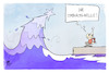 Cartoon: Omikron-Welle (small) by Kostas Koufogiorgos tagged karikatur,koufogiorgos,illustration,cartoon,omikron,weihnachten,weihnachtsbaum,welle,pandemie,michel,wasser,corona