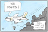 Cartoon: Omikron-Welle (small) by Kostas Koufogiorgos tagged karikatur,koufogiorgos,illustration,cartoon,lockerung,flugzeug,inzidenz,fallzahlen,corona,pandemie,omikron