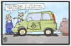 Cartoon: Opel-Software (small) by Kostas Koufogiorgos tagged karikatur,koufogiorgos,illustration,cartoon,opel,manipulation,betrug,abgas,skandal,pokemon,go,emission,abschaltvorrichtung,zafira,auto,dieselgate,wirtschaft,computerspiel,nintendo