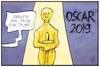 Cartoon: Oscars 2019 (small) by Kostas Koufogiorgos tagged karikatur,koufogiorgos,illustration,cartoon,oscar,preisverleihung,academy,award,usa,trump,show,business,schauspieler,kunst,darsteller