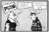 Cartoon: Pegida (small) by Kostas Koufogiorgos tagged karikatur,koufogiorgos,illustration,cartoon,reichskristallnacht,pegida,demonstration,fremdenfeindlichkeit,rechtsradikal,neonazi,polizist