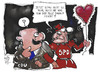 Cartoon: Pille danach (small) by Kostas Koufogiorgos tagged karikatur,koufogiorgos,cartoon,illustration,pille,schwangerschaft,kind,valentinstag,tante,spd,cdu,familie