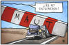 Cartoon: PKW-Maut (small) by Kostas Koufogiorgos tagged karikatur,koufogiorgos,illustration,cartoon,maut,entscheidung,schranke,gebühr,auto,verkehr,schlag