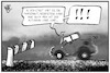 Cartoon: PKW-Maut (small) by Kostas Koufogiorgos tagged karikatur,koufogiorgos,illustration,cartoon,pkw,maut,auto,verkehr,tempolimit,fahrverbot,ausgebremst,autobahn,gebühr,strasse,autofahrer,mobilität