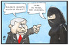 Cartoon: Polens Presse (small) by Kostas Koufogiorgos tagged karikatur,koufogiorgos,illustration,cartoon,polen,mediengesetz,presse,pressefreiheit,flüchtlinge,flüchtlingspolitik,burka,muslime,migranten,kaczynski,ausweisung