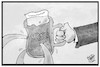 Cartoon: Politischer Aschermittwoch (small) by Kostas Koufogiorgos tagged karikatur,koufogiorgos,illustration,cartoon,politischer,aschermittwoch,bier,groko,brüchig,regierungsbildung,koalition,politik