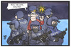 Cartoon: Prost Neujahr München! (small) by Kostas Koufogiorgos tagged karikatur,koufogiorgos,illustration,cartoon,silvester,münchen,wunderkerze,feuerwerk,polizei,terrorwarnung,terrorismus