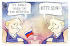 Cartoon: Putin-Interview (small) by Kostas Koufogiorgos tagged karikatur,koufogiorgos,interview,putin,russland
