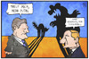 Cartoon: Putin und Poroschenko (small) by Kostas Koufogiorgos tagged karikatur,koufogiorgos,illustration,cartoon,putin,poroschenko,bär,katze,treffen,russland,ukraine,politik,krieg,konflikt