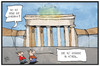 Cartoon: Quadriga in Athen (small) by Kostas Koufogiorgos tagged karikatur,koufogiorgos,illustration,cartoon,quadriga,athen,berlin,griechenland,institutionen,ezb,esm,eu,iwf,schuldenkrise,europa,gläubiger,brandenburger,tor,wahrzeichen,denkmal,politik