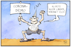 Cartoon: Querdenker-Demo (small) by Kostas Koufogiorgos tagged karikatur,koufogiorgos,illustration,cartoon,corona,demo,europa,querdenker,aluhut,pandemie