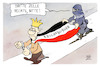 Cartoon: Razzia in der Reichsbürgerszene (small) by Kostas Koufogiorgos tagged karikatur,koufogiorgos,razzia,gefängnis,verhaftung,polizei,könig,kaiser,reichsbürger