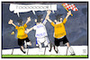 Cartoon: Real Madrid (small) by Kostas Koufogiorgos tagged karikatur,koufogiorgos,illustration,cartoon,real,madrid,bayern,münchen,fussball,champions,league,schiedsrichter,betrug,jubel,fehlentscheidung