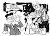 Cartoon: Regierungskoalition (small) by Kostas Koufogiorgos tagged regierung,koalition,merkel,rösler,seehofer,cdu,csu,fdp,partei,virsitzender,bayern,münchen,fussball,streit,politik,karikatur,kostas,koufogiorgos