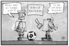 Cartoon: RoboCup (small) by Kostas Koufogiorgos tagged karikatur,koufogiorgos,illustration,cartoon,robocup,roboter,hooligan,fussball,sport,cyper,elektronik,digital,digitalisierung