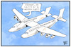 Cartoon: Roc Stratolaunch (small) by Kostas Koufogiorgos tagged karikatur,koufogiorgos,illustration,cartoon,stratolaunch,flugzeug,verkehrsmittel,cargo,roc,fliegen,luftfahrt