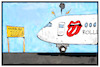 Cartoon: Rolling Stones (small) by Kostas Koufogiorgos tagged karikatur,koufogiorgos,illustration,cartoon,rolling,stones,musik,tour,concert,beatles,star,club,hamburg,karriere