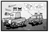 Cartoon: Rüstungsexporte (small) by Kostas Koufogiorgos tagged karikatur,koufogiorgos,cartoon,illustration,ruestung,ruestungsindustrie,exporte,wirtschaft,autocorso,jubel,fussball,deutschland,em,europameisterschaft,panzer,fahne,flagge,patriotismus