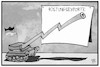 Cartoon: Rüstungsexporte (small) by Kostas Koufogiorgos tagged karikatur,koufogiorgos,illustration,cartoon,ruestung,waffenexporte,panzer,gewinn,bilanz,wirtschaft
