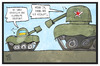 Cartoon: Russland-Ukraine (small) by Kostas Koufogiorgos tagged karikatur,koufogiorgos,illustration,cartoon,russland,ukraine,panzer,olympia,olympische,spiele,olympisch,krieg,krise,konflikt,krim,eskalation,spannung,politik,doping,sport