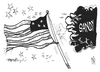 Cartoon: Sandy (small) by Kostas Koufogiorgos tagged sandy,flagge,stars,stripes,usa,sturm,hurrikan,klima,wetter,karikatur,kostas,koufogiorgos