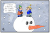 Cartoon: Schnee (small) by Kostas Koufogiorgos tagged karikatur,koufogiorgos,illustration,cartoon,schnee,winter,einbruch,schneemann,wetter,kälte