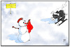 Cartoon: Schnee in Spanien (small) by Kostas Koufogiorgos tagged karikatur,koufogiorgos,illustration,cartoon,schnee,spanien,stierkampf,schneemann,torrero,wetter,winter