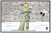 Cartoon: Schneesturm in den USA (small) by Kostas Koufogiorgos tagged karikatur,koufogiorgos,illustration,cartoon,jonas,usa,schnee,sturm,freiheitsstatue,liberty,wetter,blizzard,eingeschneit,winter