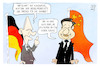 Cartoon: Scholz in China (small) by Kostas Koufogiorgos tagged karikatur,koufogiorgos,scholz,china,deutsch,humor,menschenrechte