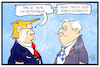 Cartoon: Seehofer und Trump (small) by Kostas Koufogiorgos tagged karikatur,koufogiorgos,illustration,cartoon,trump,seehofer,twitter,tweets,politik,csu,katastrophe,diplomatie