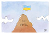 Cartoon: Selenskyj besucht den EU-Gipfel (small) by Kostas Koufogiorgos tagged karikatur,koufogiorgos,eu,europa,gipfel,ukraine,fahne,flagge