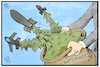 Cartoon: SIPRI-Bericht (small) by Kostas Koufogiorgos tagged karikatur,koufogiorgos,illustration,cartoon,sipri,waffen,export,rüstungsindustrie,geld,umsatz,wirtschaft,handel