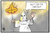 Cartoon: Slowakei (small) by Kostas Koufogiorgos tagged karikatur,koufogiorgos,cartoon,illustration,slowakei,ku,klux,klan,rassismus,kreuz,christen,religion,diskriminierung,politik,flüchtlinge