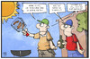 Cartoon: Sommerhitze in Deutschland (small) by Kostas Koufogiorgos tagged karikatur,koufogiorgos,illustration,cartoon,sommer,hitze,hitzewelle,grillen,würstchen,sonne,essen,grill,wetter,klima