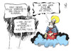 Cartoon: Sommerwetter (small) by Kostas Koufogiorgos tagged petrus,sommer,wetter,regen,hitze,klima,karikatur,kostas,koufogiorgos