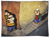 Cartoon: Sonderabgaben (small) by Kostas Koufogiorgos tagged karikatur,koufogiorgos,cartoon,illustration,sonderabgabe,michel,überfall,räuber,geld,gebühr,politik,kriminalität,raub
