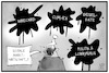 Cartoon: Soziale Marktwirtschaft (small) by Kostas Koufogiorgos tagged karikatur,koufogiorgos,illustration,cartoon,soziale,marktwirtschaft,michel,wirecard,börse,skandal,cumex,dieselgate,korruption,lobbyismus,wirtschaft