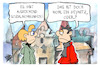 Cartoon: Sozialer Wohnungsbau (small) by Kostas Koufogiorgos tagged karikatur,koufogiorgos,geywitz,sozial,wohnungsbau,witz,wohnraum