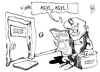 Cartoon: Spanische Banken (small) by Kostas Koufogiorgos tagged asyl,spanien,bank,geld,steuerzahler,euro,schulden,krse,wirtschaft,karikatur,kostas,koufogiorgos