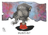 Cartoon: SPD-Basis (small) by Kostas Koufogiorgos tagged spd,basis,elefant,balance,koalitionsvertrag,koalition,groko,karikatur,koufogiorgos