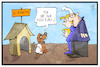 Cartoon: Steigende Mieten (small) by Kostas Koufogiorgos tagged karikatur,koufogiorgos,illustration,cartoon,hundehütte,familie,michel,mittelschicht,miete,wucher,wohnung,preis