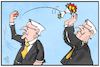 Cartoon: Steinmeier (small) by Kostas Koufogiorgos tagged karikatur,koufogiorgos,illustration,cartoon,steinmeier,bundespräsident,brautstrauss,amtszeit