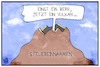 Cartoon: Steuereinnahmen (small) by Kostas Koufogiorgos tagged karikatur,koufogiorgos,illustration,cartoon,steuereinnahmen,berg,vulkan,wirtschaft,haushalt,einbruch