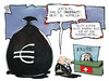 Cartoon: Steuerhinterziehung (small) by Kostas Koufogiorgos tagged karikatur,koufogiorgos,illustration,cartoon,hoeness,steuerhinterziehung,urteil,geld,wirtschaft,steuern,schwarzgeld,bank,kasse,schweiz,schalter