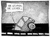 Cartoon: Straßen-Sonderabgabe (small) by Kostas Koufogiorgos tagged karikatur,koufogiorgos,cartoon,illustration,auto,abgabe,steuer,autofahrer,albig,verkehr,schlagloch,schaden,strasse,politik