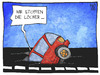 Cartoon: Straßen-Sonderabgabe (small) by Kostas Koufogiorgos tagged karikatur,koufogiorgos,cartoon,illustration,auto,abgabe,steuer,autofahrer,albig,verkehr,schlagloch,schaden,strasse,politik